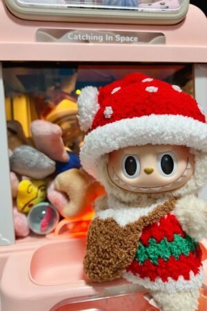 Labubu Doll Clothes - Handmade Christmas Three-Piece Set (Sitting/Standing) | nekolulu