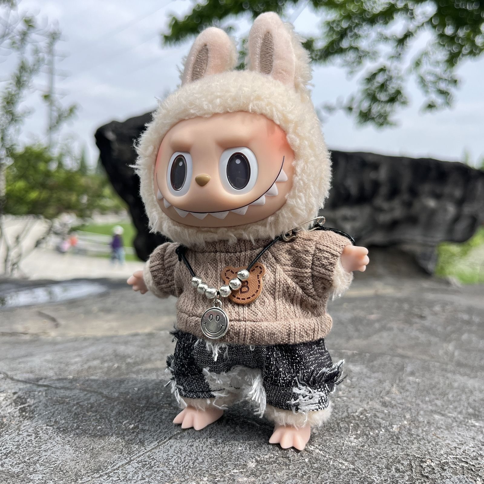 Labubu Clothing - Blue Checker Clothes Set | nekolulu 12 Labubu Clothing - Blue Checker Clothes Set | nekolulu - Image 12