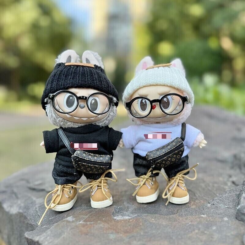 Labubu Clothes Set – Handmade Plush Doll Outfits (Black/White/Shoes) | nekolulu 1 Labubu Clothes Set – Handmade Plush Doll Outfits (Black/White/Shoes) | nekolulu