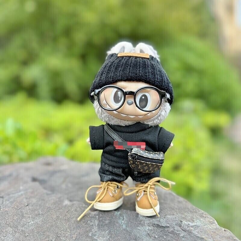 Labubu Clothes Set – Handmade Plush Doll Outfits (Black/White/Shoes) | nekolulu 2 Labubu Clothes Set – Handmade Plush Doll Outfits (Black/White/Shoes) | nekolulu - Image 2