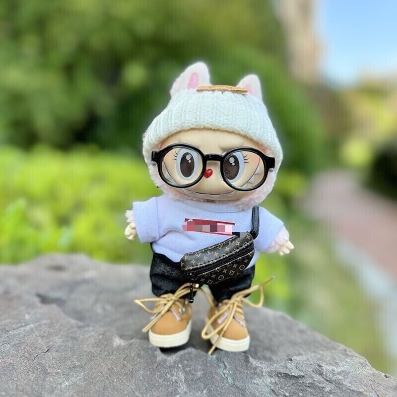 Labubu Clothes Set – Handmade Plush Doll Outfits (Black/White/Shoes) | nekolulu 3 Labubu Clothes Set – Handmade Plush Doll Outfits (Black/White/Shoes) | nekolulu - Image 3