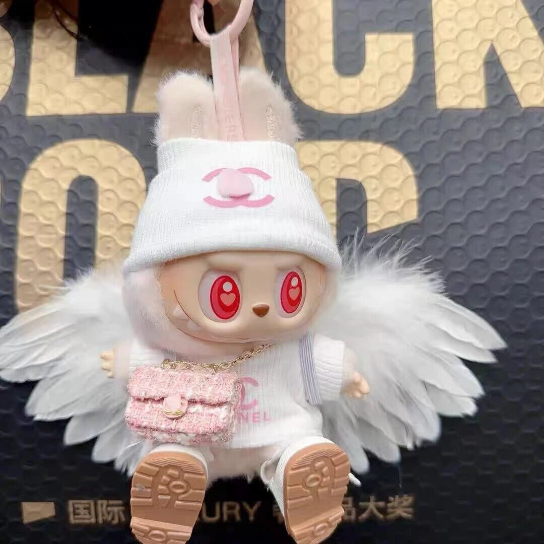 Labubu Clothes Set – 2025 Handmade Plush Angel Outfits (Black/White) | nekolulu 4 Labubu Clothes Set – 2025 Handmade Plush Angel Outfits (Black/White) | nekolulu - Image 4