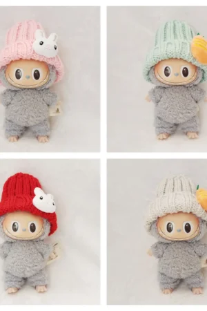 Labubu The Monsters Plush Doll Replacing Clothes Set - No Toys, Various Hat Styles | nekolulu