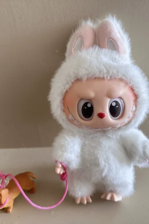 Labubu Simulated Puppy with Rope - Doll Pet Accessory | nekolulu