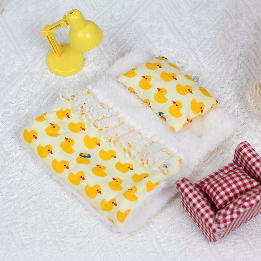 Labubu Cute Bed Sheets - Doll Mini Bedding Set for 17CM & Under Labubu Dolls | nekolulu 3 Labubu Cute Bed Sheets - Doll Mini Bedding Set for 17CM & Under Labubu Dolls | nekolulu - Image 3