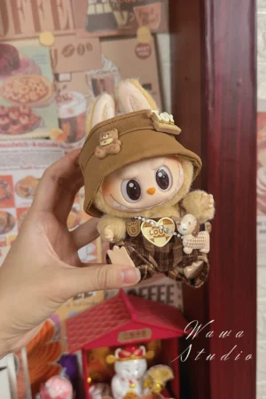 LABUBU The Monsters Plush Doll Clothes Set - Toy Boy Three-piece Outfit