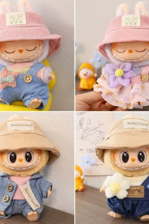 LABUBU Clothes Set - Various Fashion Outfits & Accessories