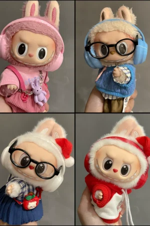 Labubu Accessories – Multi-Color Doll Headphones | nekolulu