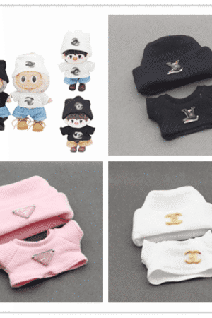 Labubu Baby Clothes Set - Hats Sweaters, Party Sitting, Labubu Doll Apparel | nekolulu