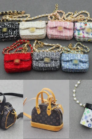 Labubu Baby Bag - Black White Round Shoulder Backpack - nekolulu