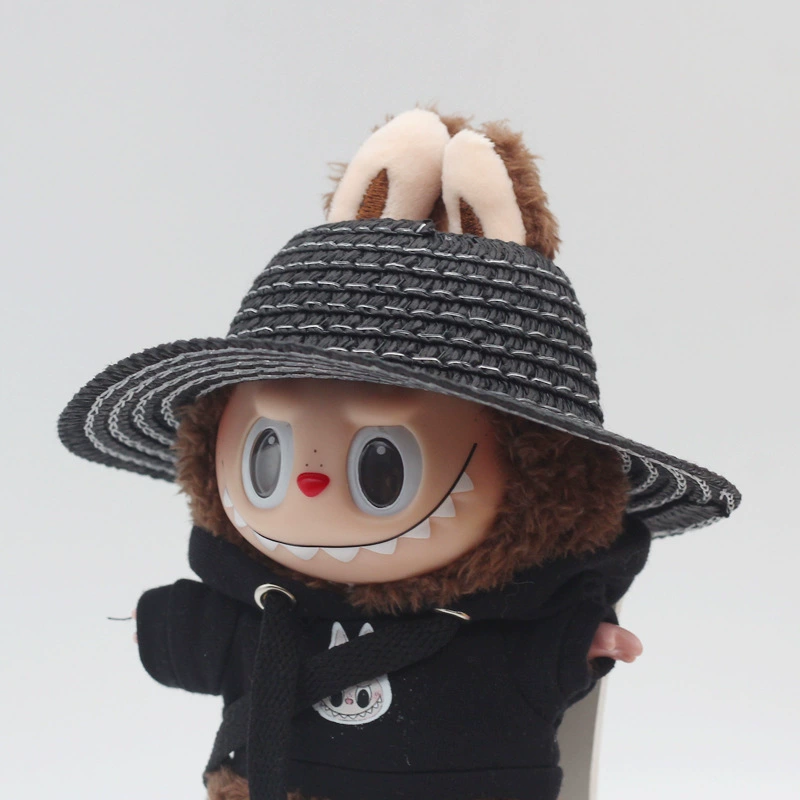 Labubu Open-Mouthed Straw Hat - Woven Hat, Labubu Doll Accessories | nekolulu 4 Labubu Open-Mouthed Straw Hat - Woven Hat, Labubu Doll Accessories | nekolulu - Image 4