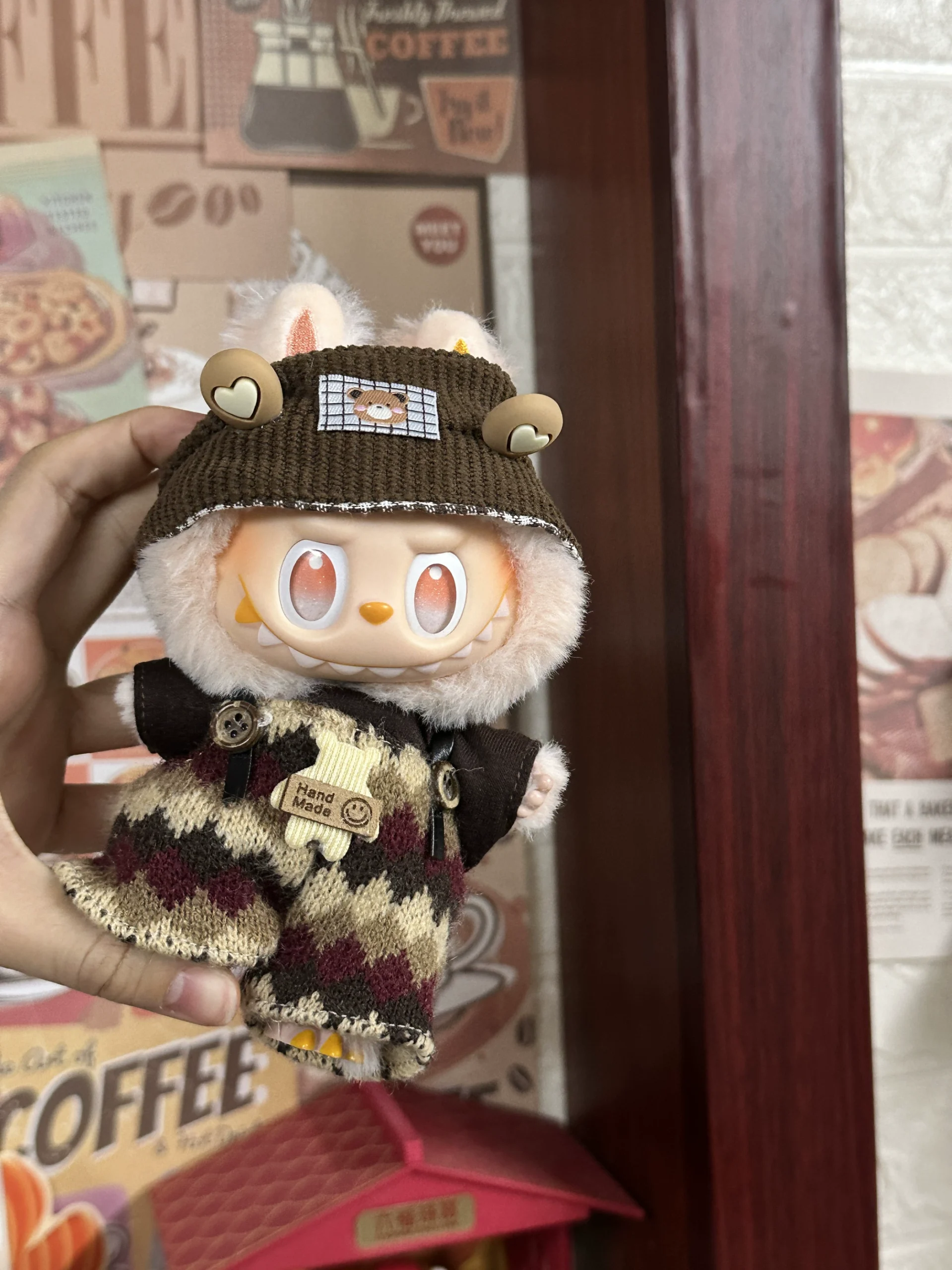 LABUBU Clothes Set - Tea & British Three-piece Outfit 1 LABUBU Clothes Set - Tea & British Three-piece Outfit