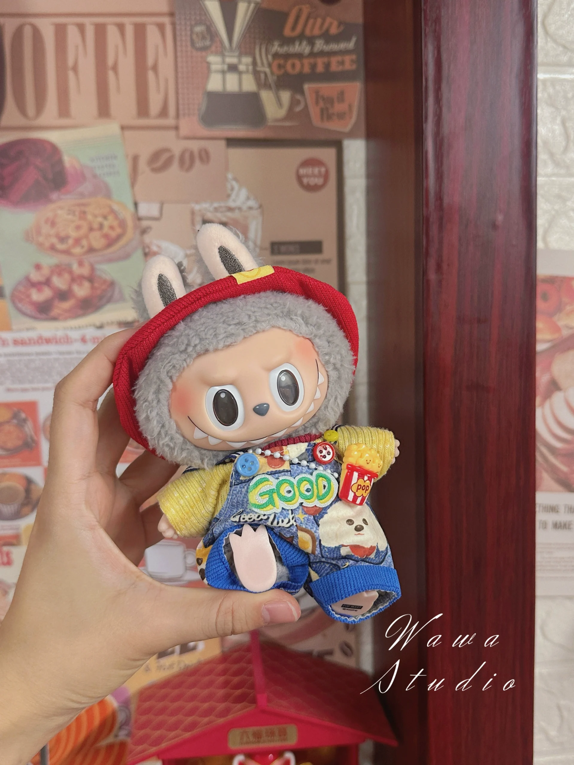 LABUBU Clothes Set - Cartoon Flower Puppy Four-piece Outfit 5 LABUBU Clothes Set - Cartoon Flower Puppy Four-piece Outfit - Image 5