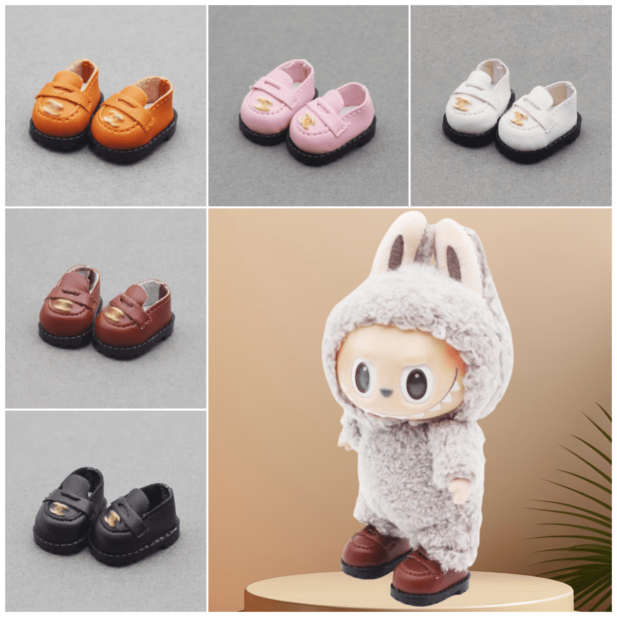 Labubu Shoes - Small Fragrant Style Leather Shoes | nekolulu 1 Labubu Shoes - Small Fragrant Style Leather Shoes | nekolulu