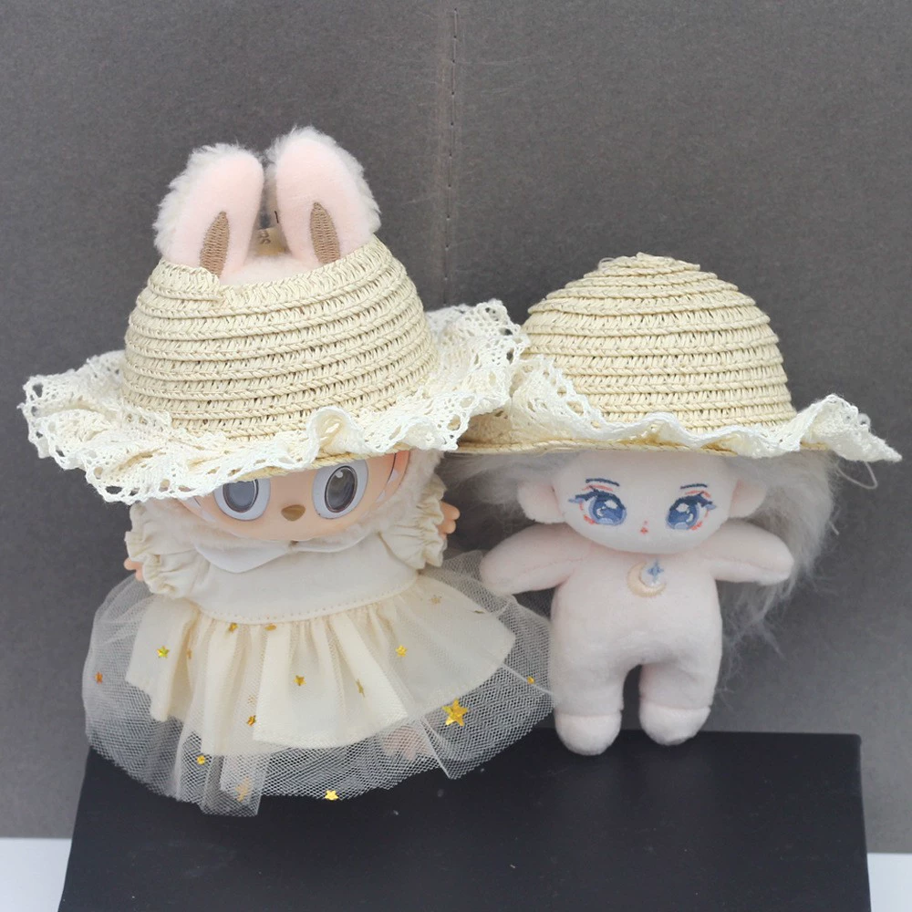 Labubu Doll Straw Hat - Handmade Woven, Multi-color, Labubu Doll Accessories | nekolulu 3 Labubu Doll Straw Hat - Handmade Woven, Multi-color, Labubu Doll Accessories | nekolulu - Image 3