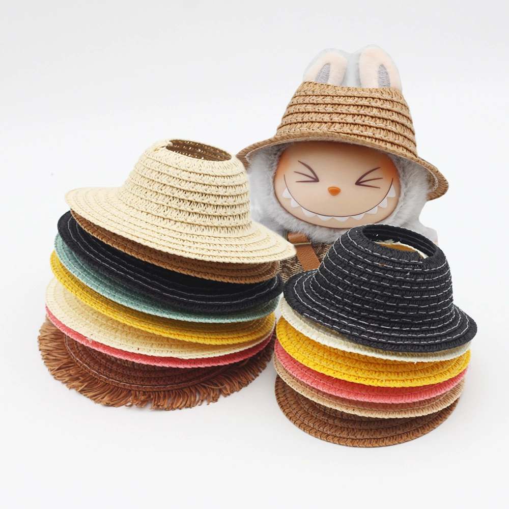 Labubu Open-Mouthed Straw Hat - Woven Hat, Labubu Doll Accessories | nekolulu 2 Labubu Open-Mouthed Straw Hat - Woven Hat, Labubu Doll Accessories | nekolulu - Image 2