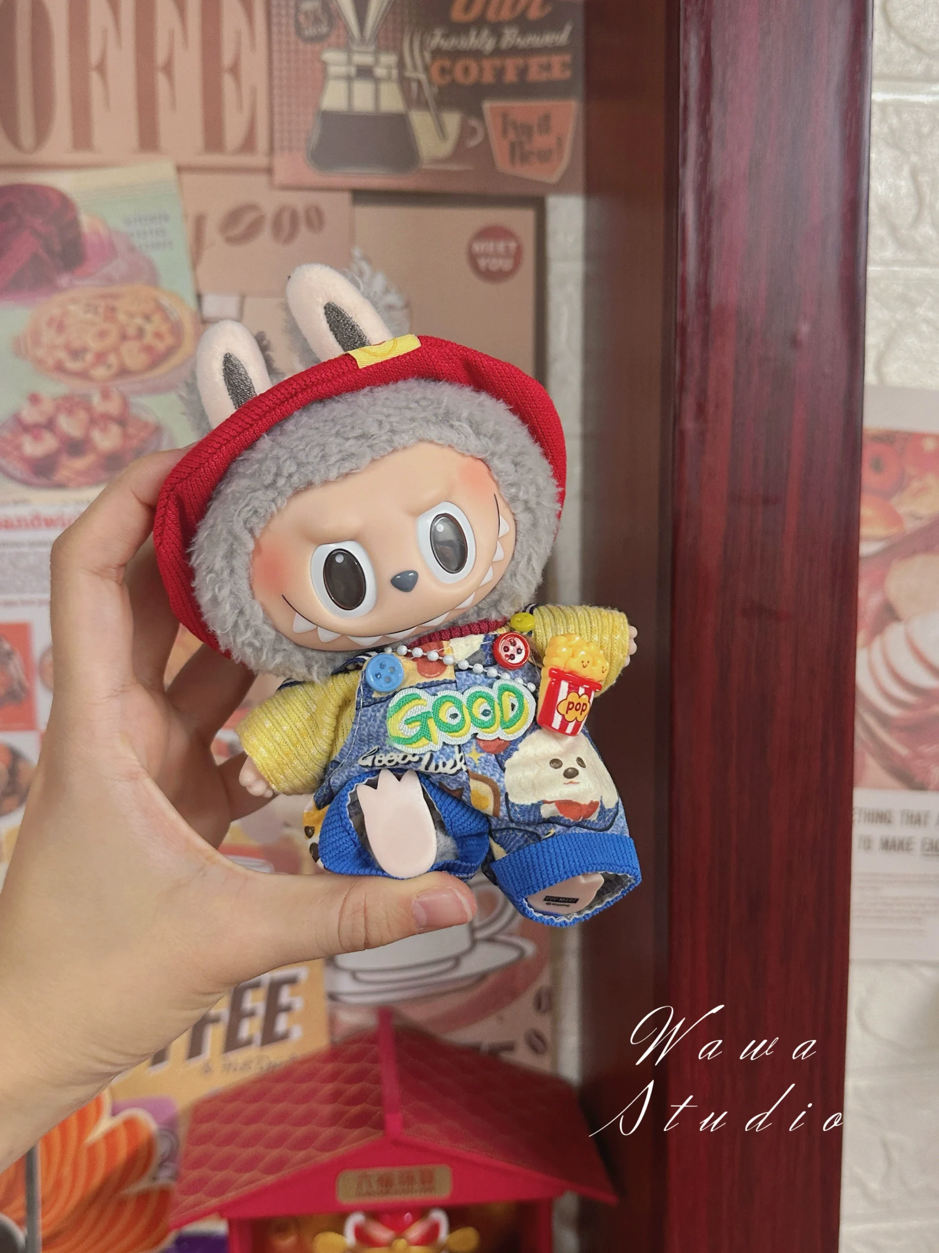 LABUBU Clothes Set - Cartoon Flower Puppy Four-piece Outfit 3 LABUBU Clothes Set - Cartoon Flower Puppy Four-piece Outfit - Image 3