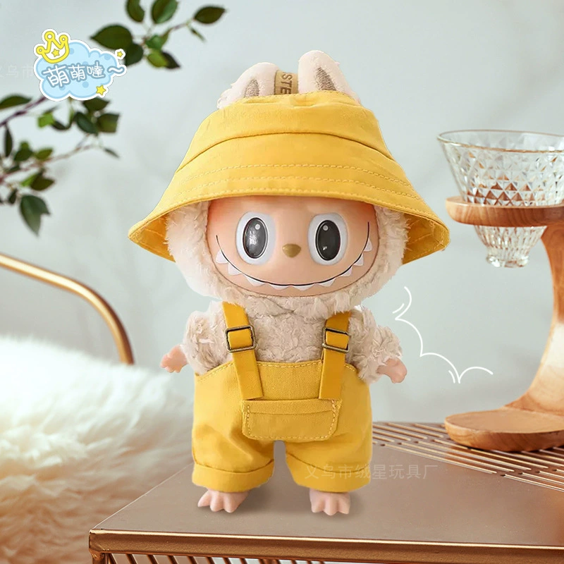 Labubu Rag Doll Clothes - Fisherman Hat, Doll Overalls, Two-Piece Set, Accessories | nekolulu 3 Labubu Rag Doll Clothes - Fisherman Hat, Doll Overalls, Two-Piece Set, Accessories | nekolulu - Image 3