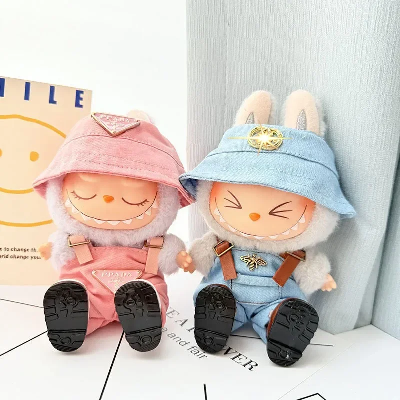 Labubu Doll Clothes - Fashion Overalls for V1/V2 15/17cm Plush Dolls 2 Labubu Doll Clothes - Fashion Overalls for V1/V2 15/17cm Plush Dolls - Image 2