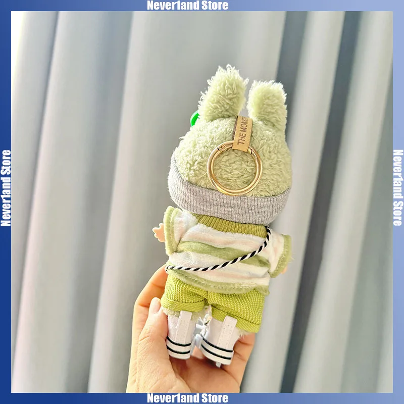 Labubu Doll Clothes: 15/17CM Idol Kpop Green Outfit Set with Bag & Accessories 5 Labubu Doll Clothes: 15/17CM Idol Kpop Green Outfit Set with Bag & Accessories - Image 5