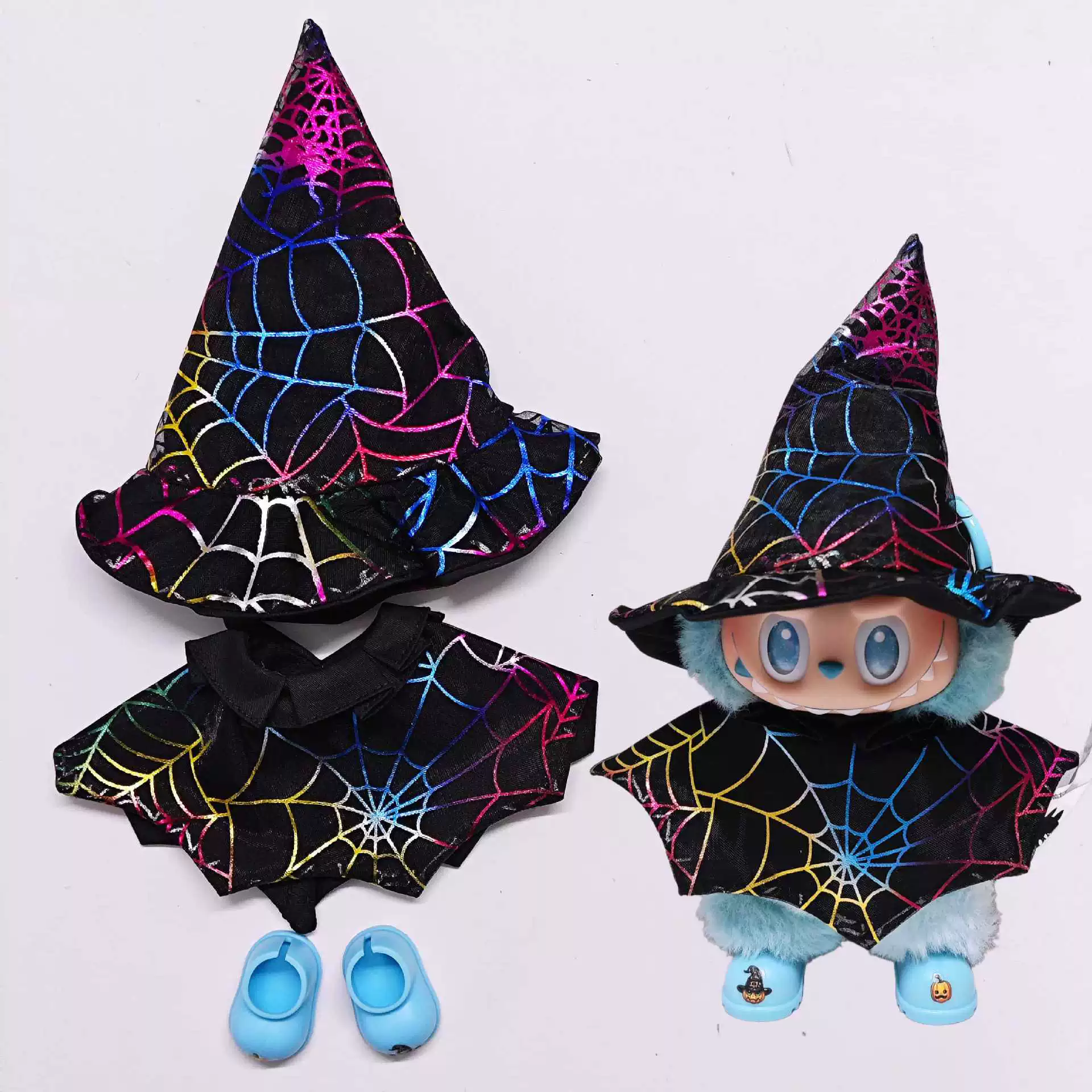 Labubu Doll Clothes (Halloween) – 17CM Witch Cloak, Hat & Skirt Set for 1st-3rd Gen Labubu (18 SKUs) | nekolulu 9 Labubu Doll Clothes (Halloween) – 17CM Witch Cloak, Hat & Skirt Set for 1st-3rd Gen Labubu (18 SKUs) | nekolulu - Image 9