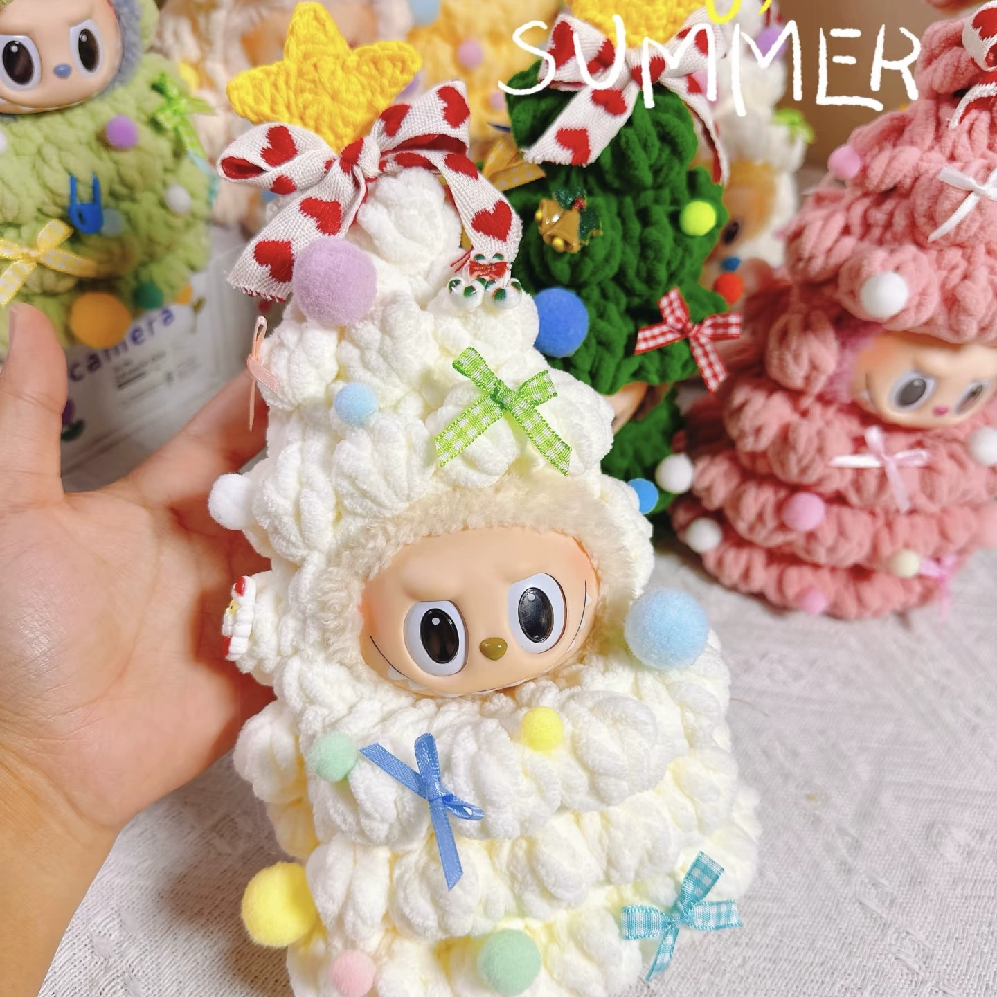 Labubu Doll Clothes (Christmas) – Fluffy Christmas Tree House Suit for 3rd Gen Labubu (5 SKUs) | nekolulu 4 Labubu Doll Clothes (Christmas) – Fluffy Christmas Tree House Suit for 3rd Gen Labubu (5 SKUs) | nekolulu - Image 4