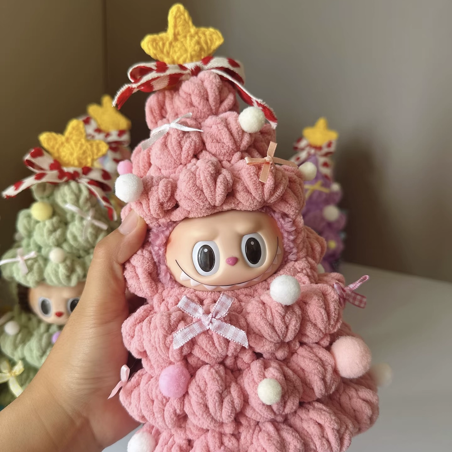 Labubu Doll Clothes (Christmas) – Fluffy Christmas Tree House Suit for 3rd Gen Labubu (5 SKUs) | nekolulu 8 Labubu Doll Clothes (Christmas) – Fluffy Christmas Tree House Suit for 3rd Gen Labubu (5 SKUs) | nekolulu - Image 8