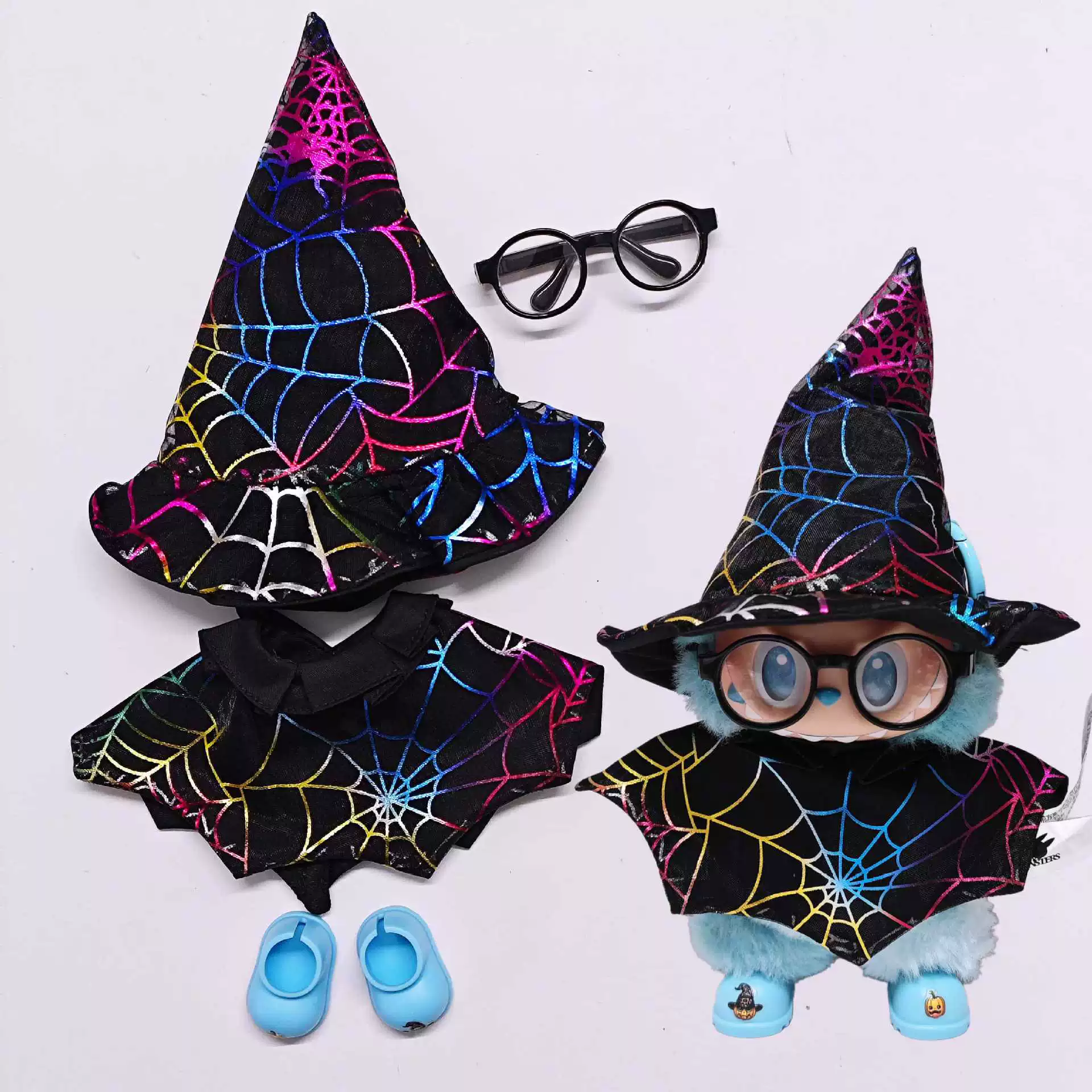 Labubu Doll Clothes (Halloween) – 17CM Witch Cloak, Hat & Skirt Set for 1st-3rd Gen Labubu (18 SKUs) | nekolulu 8 Labubu Doll Clothes (Halloween) – 17CM Witch Cloak, Hat & Skirt Set for 1st-3rd Gen Labubu (18 SKUs) | nekolulu - Image 8