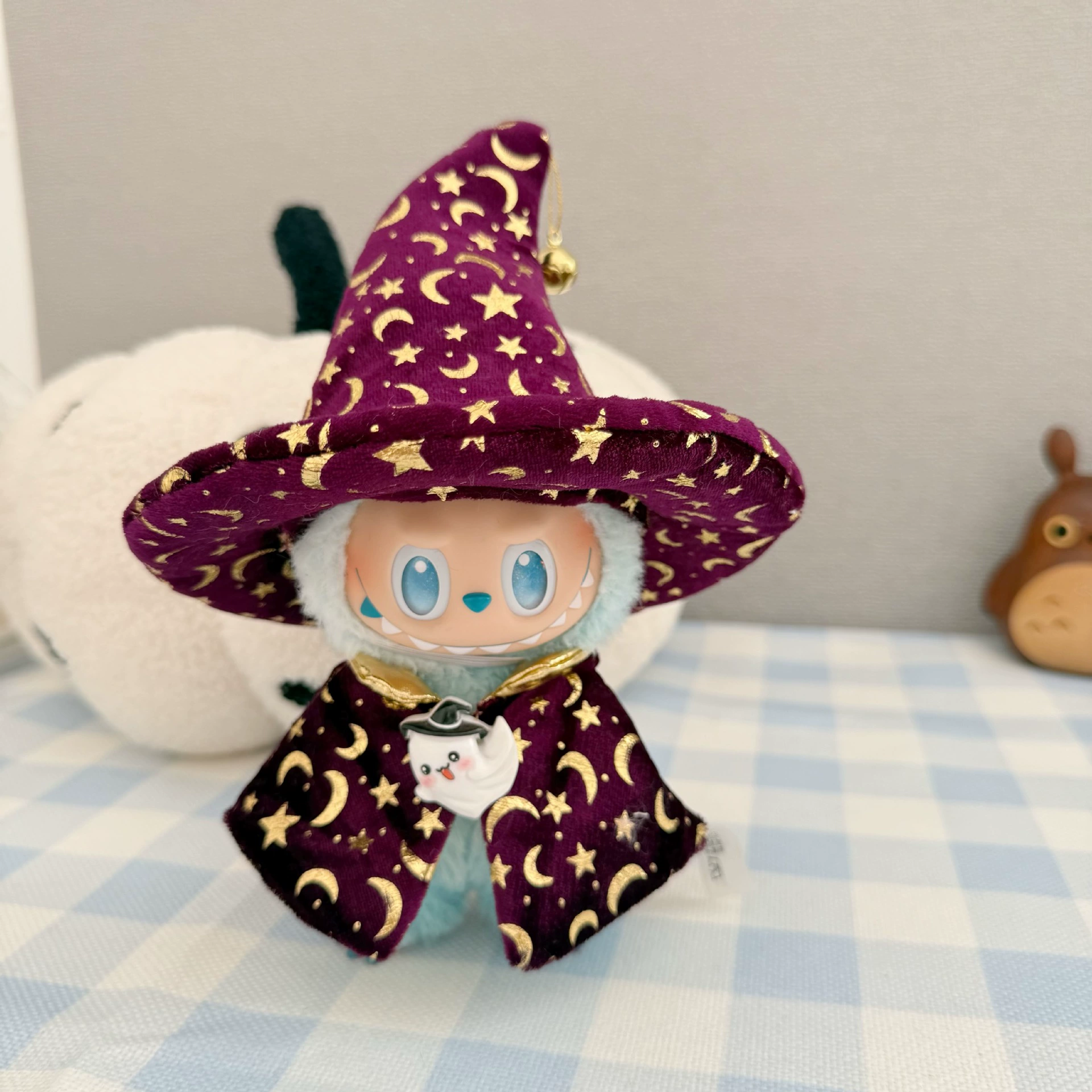 Labubu Doll Clothes (Halloween) – Starry Witch Hat & Cloak Set for 1st-3rd Gen Labubu (2 SKUs) | nekolulu 5 Labubu Doll Clothes (Halloween) – Starry Witch Hat & Cloak Set for 1st-3rd Gen Labubu (2 SKUs) | nekolulu - Image 5
