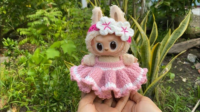 DIY Labubu Crochet Dress Handmade Tutorial Professional