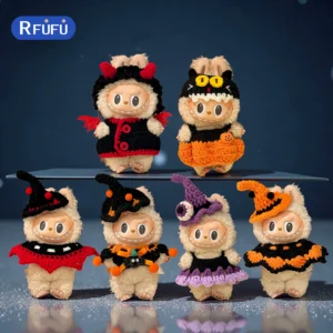 Home 29 Labubu Doll Clothes (Halloween) – Crocheted Witch Hat & Pumpkin Suit for 1st-3rd Gen Labubu (12 SKUs) | nekolulu