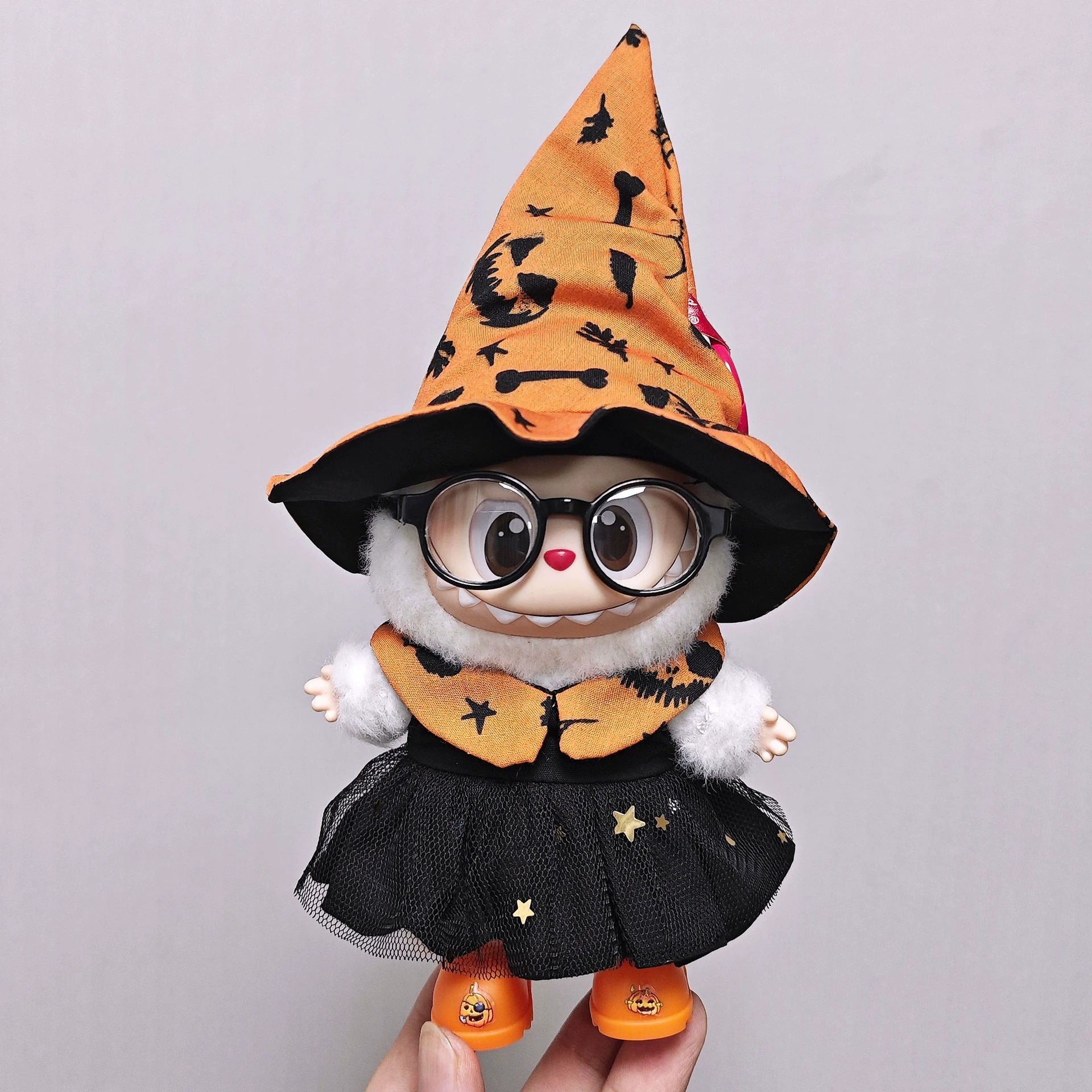 Labubu Doll Clothes (Halloween) – 17CM Witch Cloak, Hat & Skirt Set for 1st-3rd Gen Labubu (18 SKUs) | nekolulu 2 Labubu Doll Clothes (Halloween) – 17CM Witch Cloak, Hat & Skirt Set for 1st-3rd Gen Labubu (18 SKUs) | nekolulu - Image 2