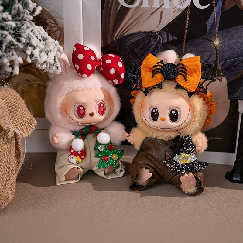 Labubu Doll Clothes – 1st-4th Gen Halloween & Christmas Overalls Suit (3 SKUs) | nekolulu 2 Labubu Doll Clothes – 1st-4th Gen Halloween & Christmas Overalls Suit (3 SKUs) | nekolulu - Image 2