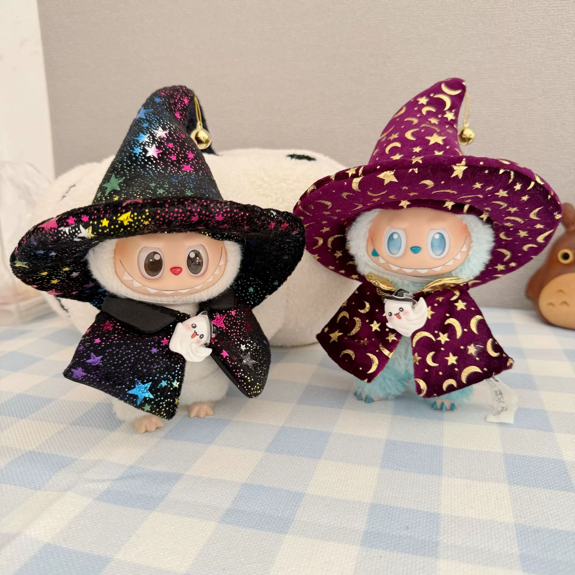 Labubu Doll Clothes (Halloween) – Starry Witch Hat & Cloak Set for 1st-3rd Gen Labubu (2 SKUs) | nekolulu 1 Labubu Doll Clothes (Halloween) – Starry Witch Hat & Cloak Set for 1st-3rd Gen Labubu (2 SKUs) | nekolulu
