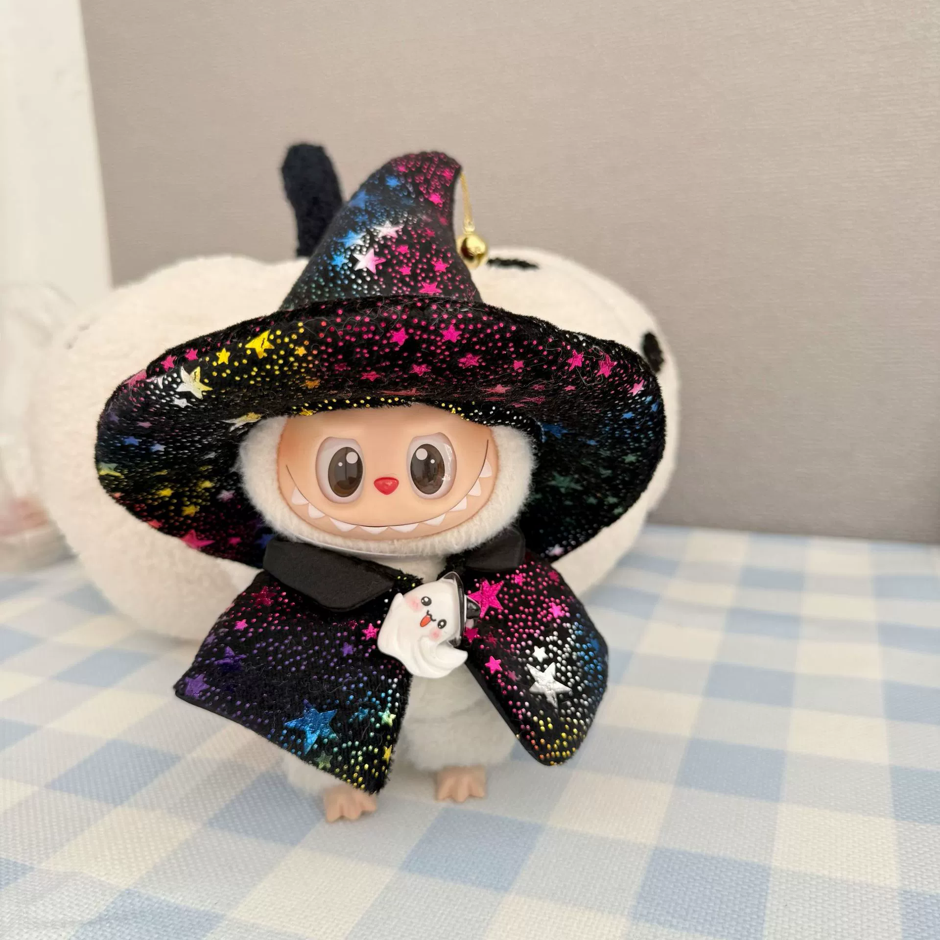 Labubu Doll Clothes (Halloween) – Starry Witch Hat & Cloak Set for 1st-3rd Gen Labubu (2 SKUs) | nekolulu 3 Labubu Doll Clothes (Halloween) – Starry Witch Hat & Cloak Set for 1st-3rd Gen Labubu (2 SKUs) | nekolulu - Image 3