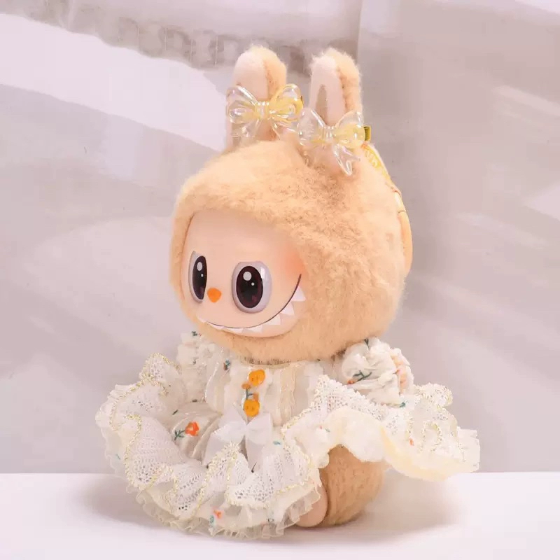 Labubu Doll Clothes (Dress) – Elegant Gold Silk Princess Dress Set for 1st-4th Gen Labubu (1 SKU) | nekolulu 2 Labubu Doll Clothes (Dress) – Elegant Gold Silk Princess Dress Set for 1st-4th Gen Labubu (1 SKU) | nekolulu - Image 2