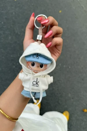 [Baby clothes] labubu4.0 baby clothes C family sports style suit mini labubu fourth generation heart code clothes