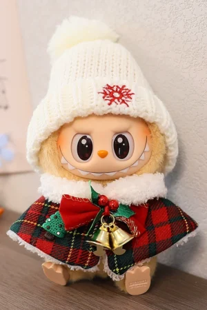 Labubu Doll Clothes (Christmas) – Sitting Party Pendant Macaron Cloaks & Hats (10 SKUs) | nekolulu