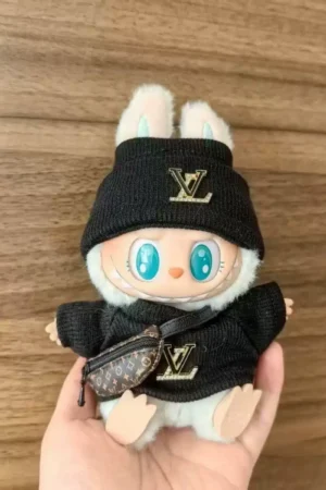 Labubu Doll Clothes (Outfit Set) – Luxury Sweater, Skirt, Hat & Accessories for 1st-4th Gen Labubu (4 SKUs) | nekolulu