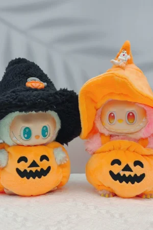 Labubu Doll Clothes (Holiday) – Pumpkin & Deer Cloak Costumes for 1st-3rd Gen Labubu (4 SKUs) | nekolulu