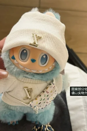 Labubu Doll Clothes (Outfit Set) – 15-17CM High-Energy Vinyl Doll Sweater & Beanie Set (2 SKUs) | nekolulu