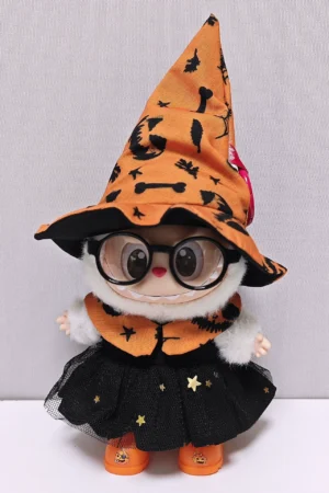 Labubu Doll Clothes (Halloween) – 17CM Witch Cloak, Hat & Skirt Set for 1st-3rd Gen Labubu (18 SKUs) | nekolulu