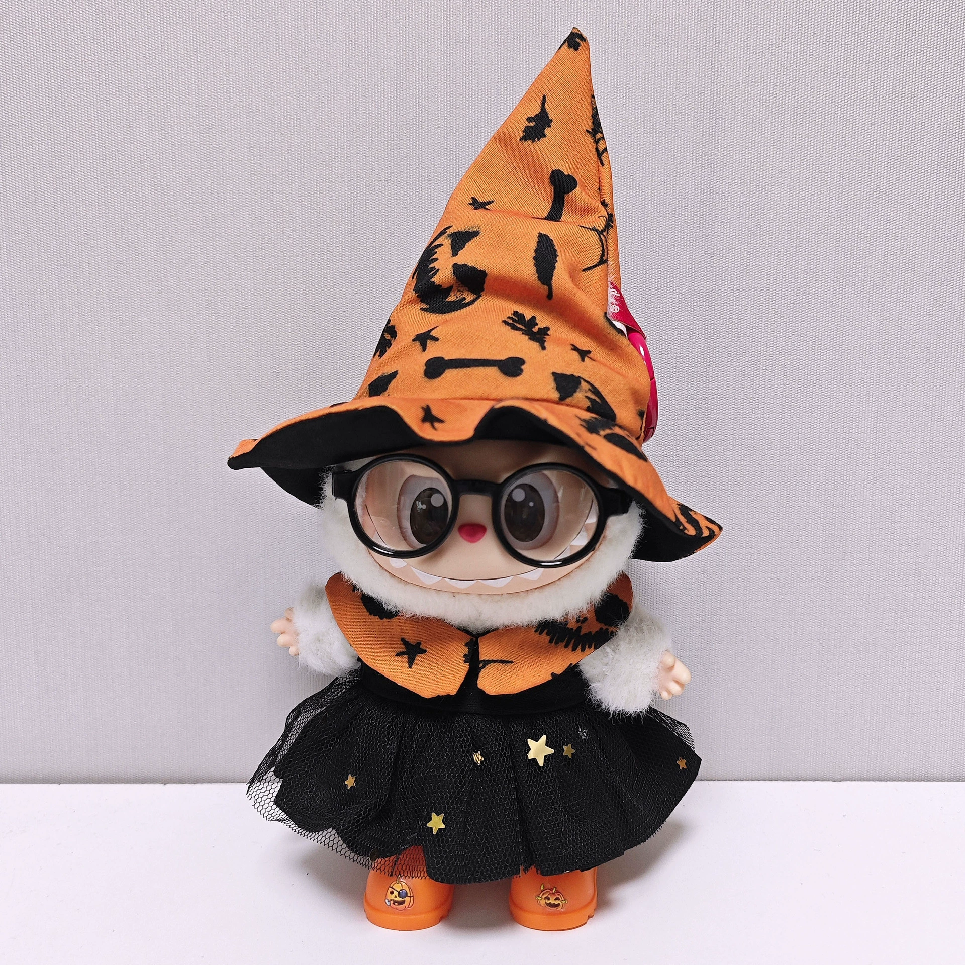 Labubu Doll Clothes (Halloween) – 17CM Witch Cloak, Hat & Skirt Set for 1st-3rd Gen Labubu (18 SKUs) | nekolulu 1 Labubu Doll Clothes (Halloween) – 17CM Witch Cloak, Hat & Skirt Set for 1st-3rd Gen Labubu (18 SKUs) | nekolulu