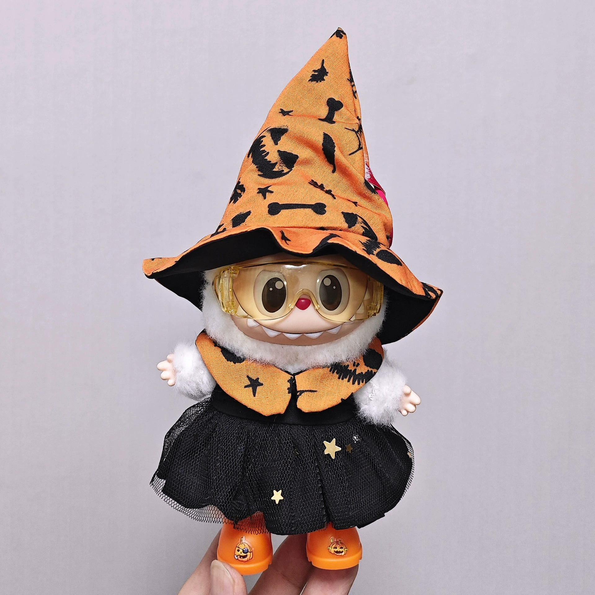 Labubu Doll Clothes (Halloween) – 17CM Witch Cloak, Hat & Skirt Set for 1st-3rd Gen Labubu (18 SKUs) | nekolulu 3 Labubu Doll Clothes (Halloween) – 17CM Witch Cloak, Hat & Skirt Set for 1st-3rd Gen Labubu (18 SKUs) | nekolulu - Image 3