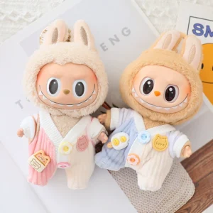Labubu Doll Clothes – 1st-2nd Gen 17CM Plush Climbing Suit Jumpsuit (2 SKUs) | nekolulu