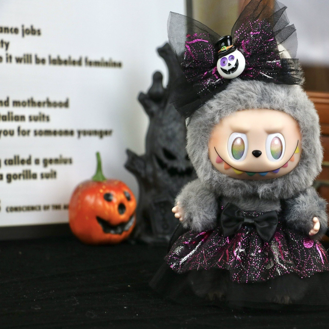 Labubu Doll Clothes (Halloween) – 17CM Pumpkin Devil Angel Skirt & Carnival Outfits (8 SKUs) | nekolulu 2 Labubu Doll Clothes (Halloween) – 17CM Pumpkin Devil Angel Skirt & Carnival Outfits (8 SKUs) | nekolulu - Image 2