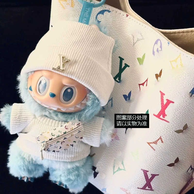 LABUBU doll doll front high-performance vinyl doll standing hand-made clothing 3 LABUBU doll doll front high-performance vinyl doll standing hand-made clothing - Image 3