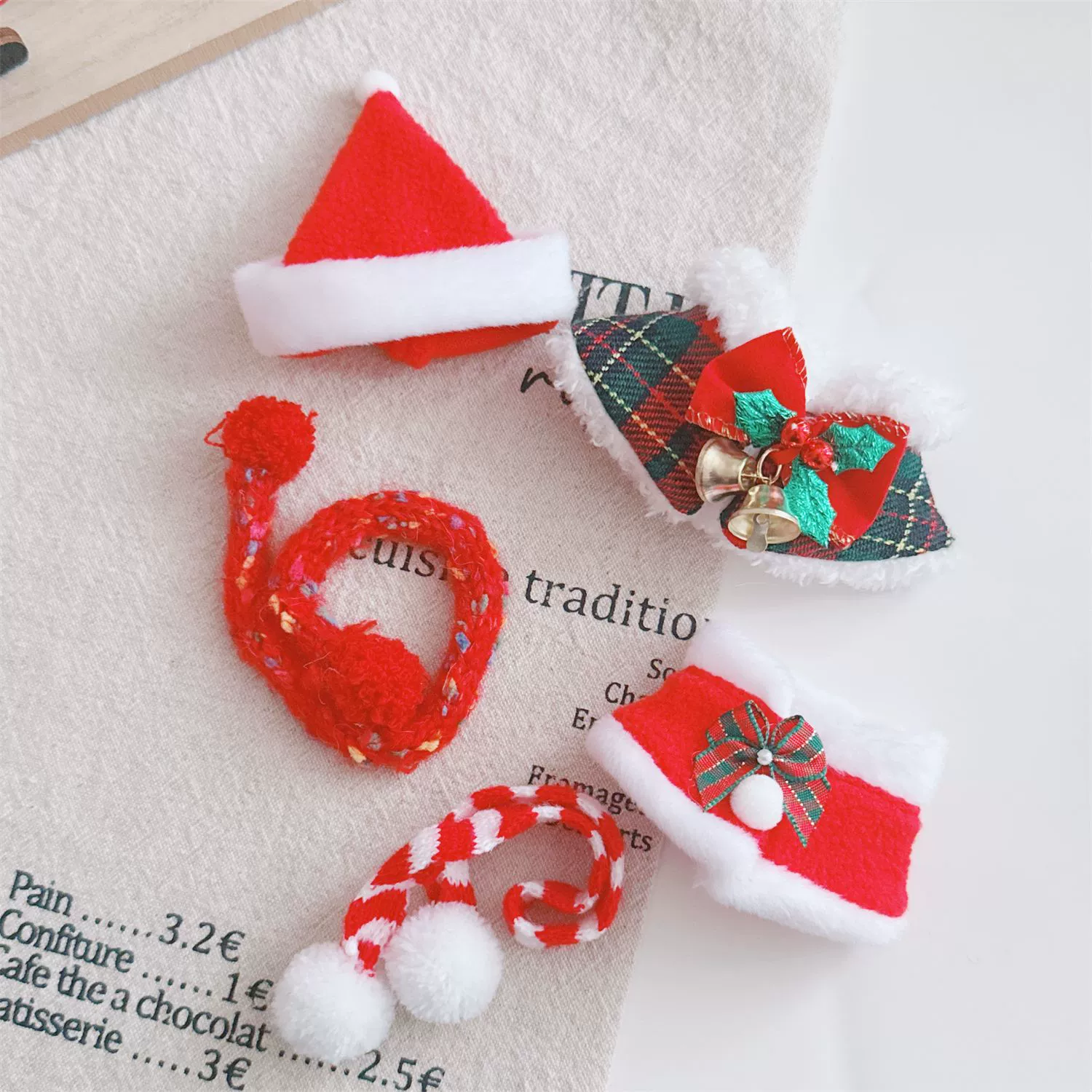 Labubu Doll Clothes (Christmas) – 10CM Mini 4.0 Heart Code Christmas Shawl & Hat (7 SKUs) | nekolulu 2 Labubu Doll Clothes (Christmas) – 10CM Mini 4.0 Heart Code Christmas Shawl & Hat (7 SKUs) | nekolulu - Image 2