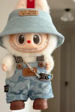 labubu baby clothes 17cm labubu clothes sitting party first, second and third generation dolls doll pendant baby clothes new style