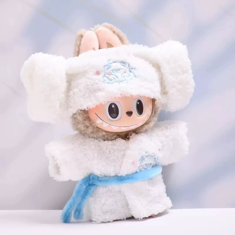 Labubu Doll Clothes (Outfit) – Cute Steaming Bathrobe & Head Towel Set for 1st-4th Gen Labubu (1 SKU) | nekolulu 2 Labubu Doll Clothes (Outfit) – Cute Steaming Bathrobe & Head Towel Set for 1st-4th Gen Labubu (1 SKU) | nekolulu - Image 2